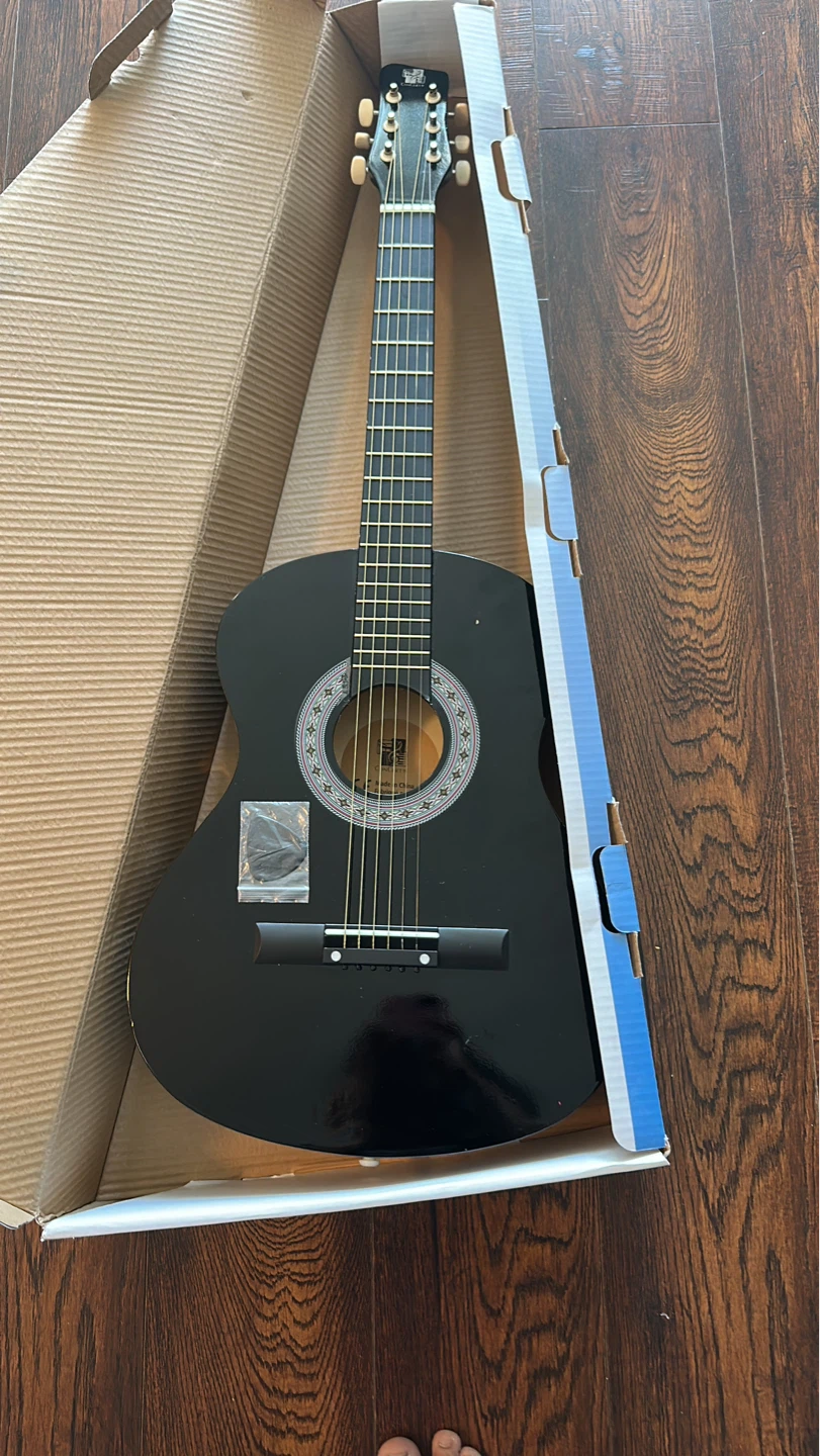 Brand new Black 36" Wood Acoustic Guitar - photo 2