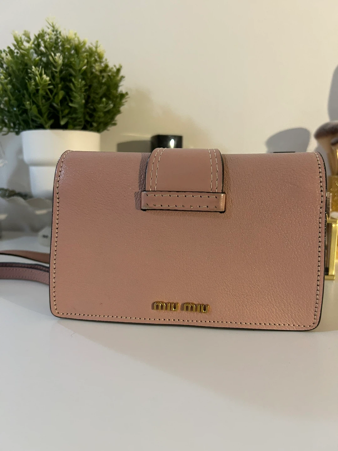Miu Miu Pink with Pearl and Crystal Embellishment - photo 3