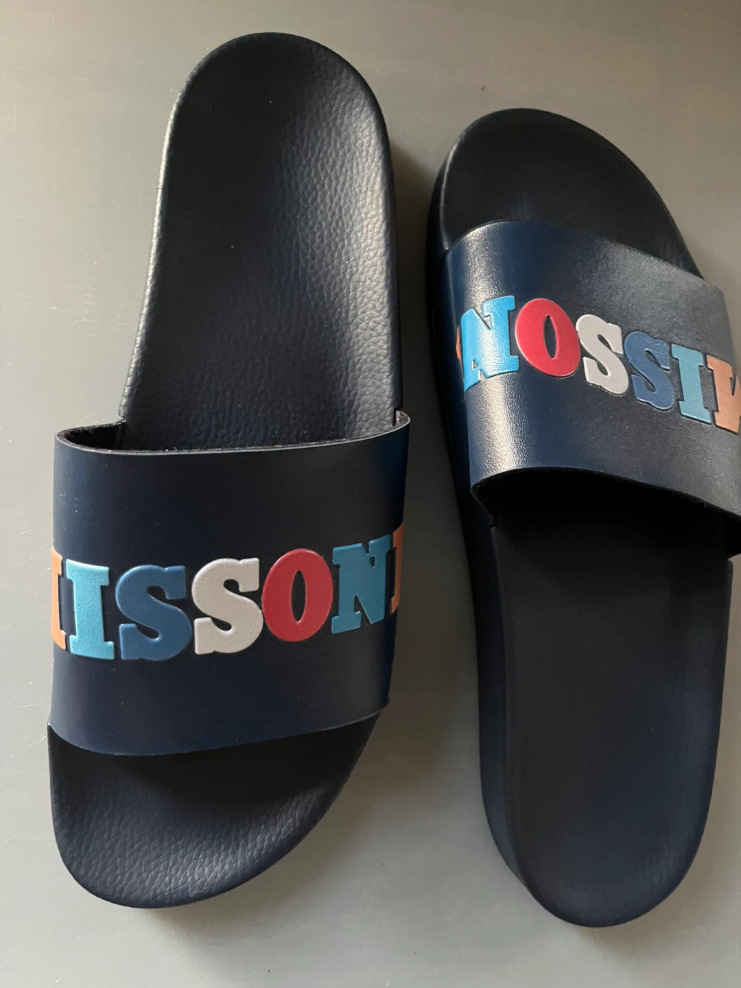 Men’s Missoni Navy Slides with Logo - photo 2