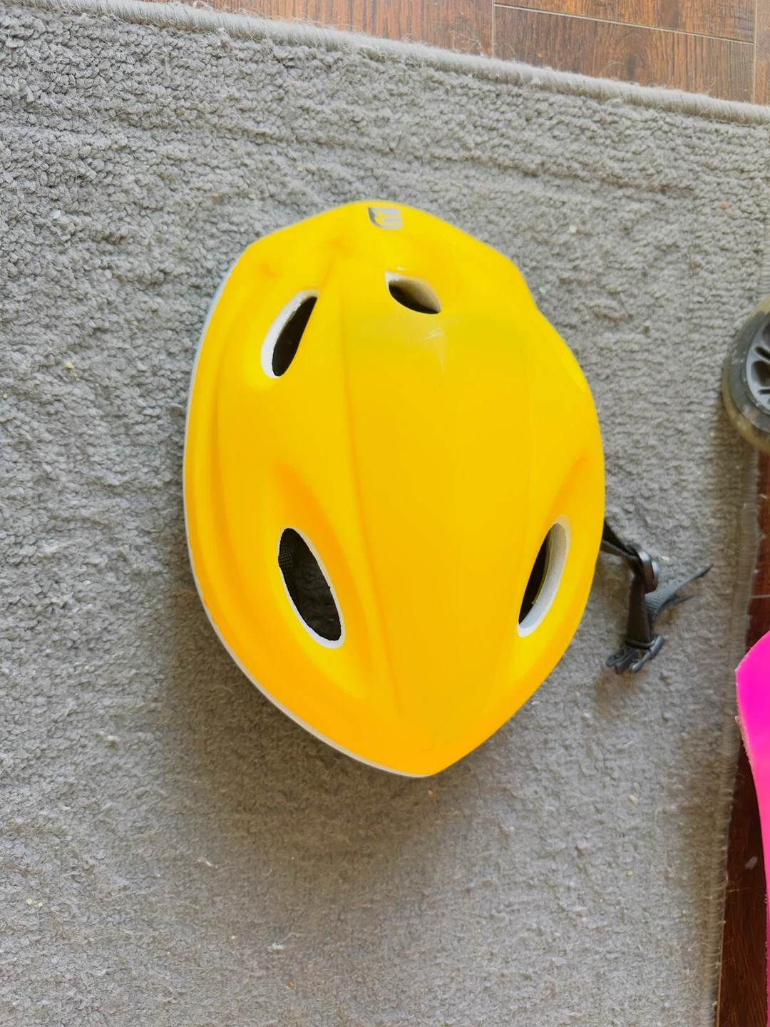 Yellow Kids Bike Helmet - photo 2