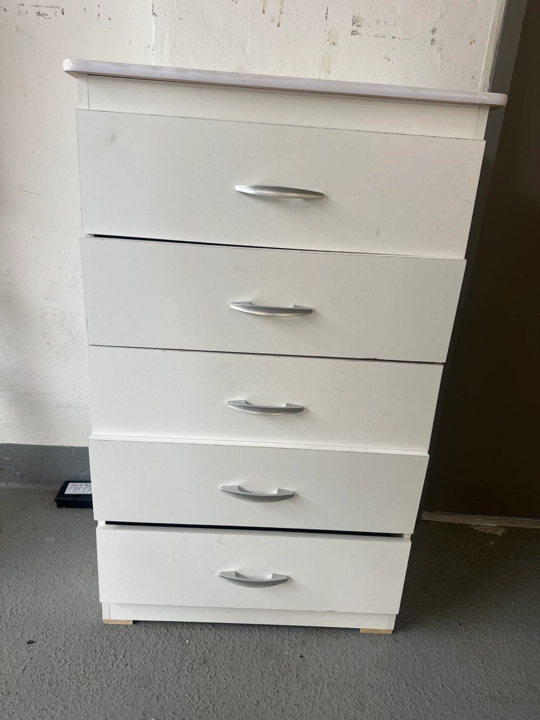 White 5-Drawer Dresser