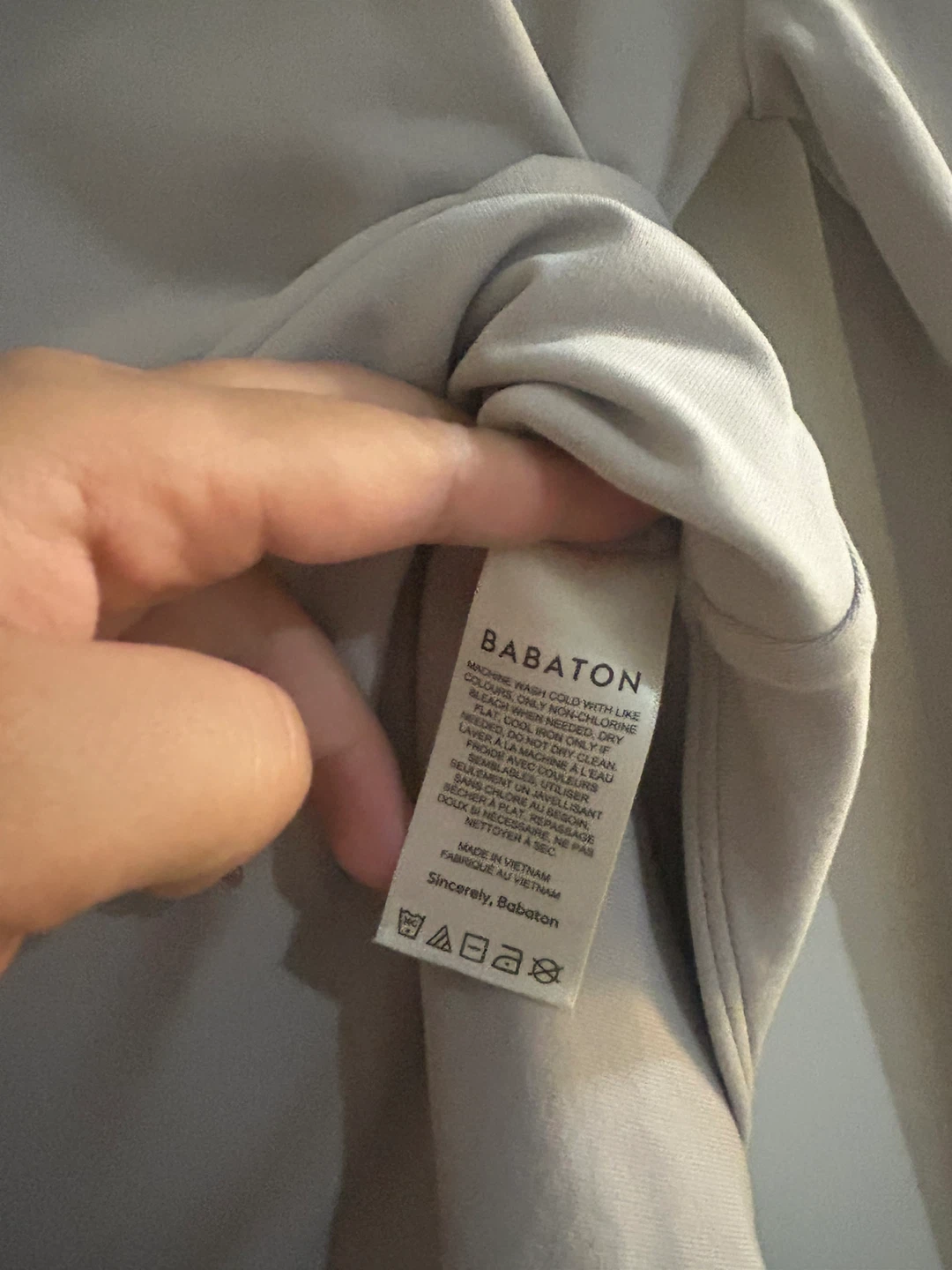 Babaton long sleeve bodysuit grey size S - photo 3