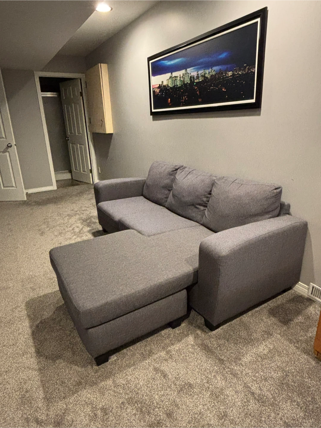 Structube Grey Sectional Sofa with Reversible Chaise - photo 3