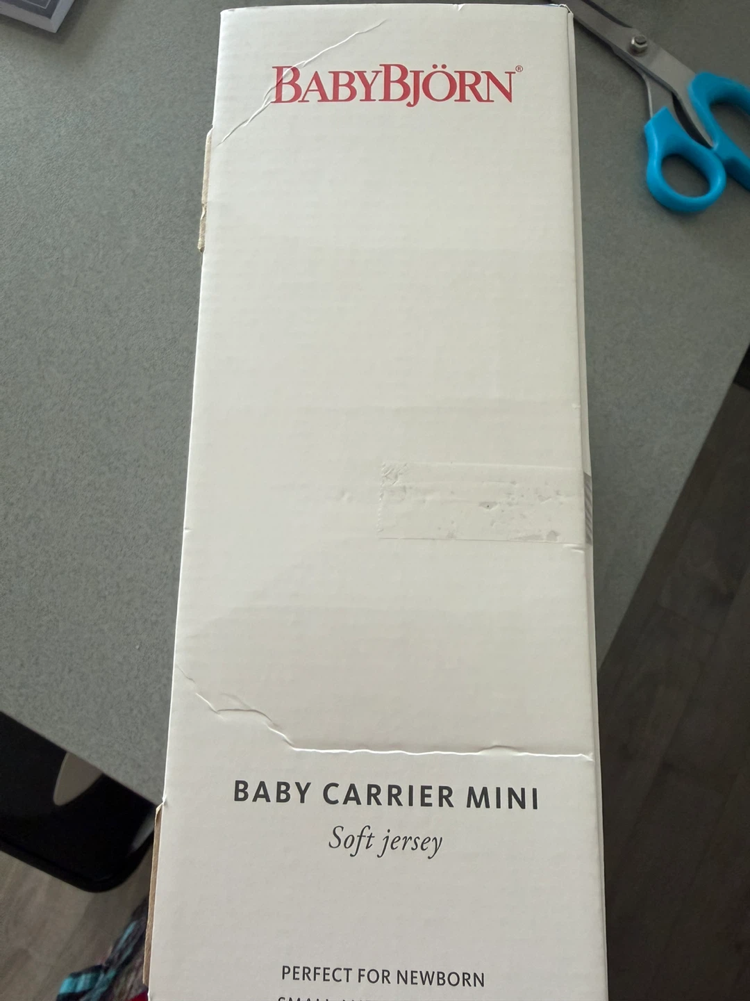 BabyBjörn Baby Carrier Mini - Soft Jersey, Light Gray - photo 3