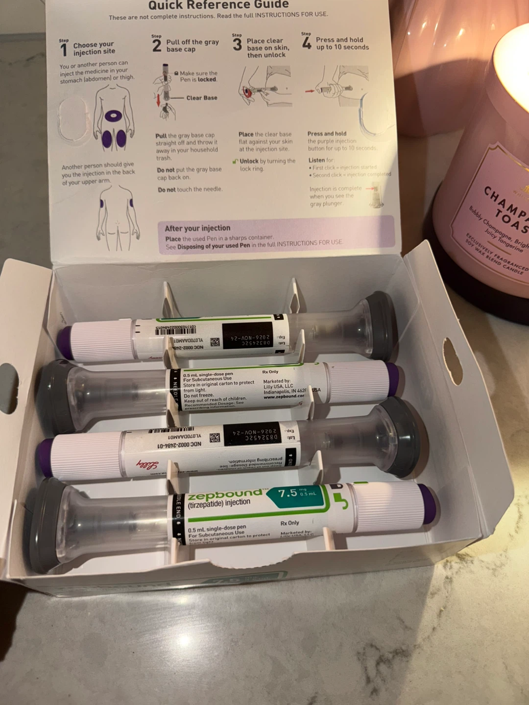 Zepbound 7.5 mg 0.5 mL Injection Pens (4 Count) - photo 5