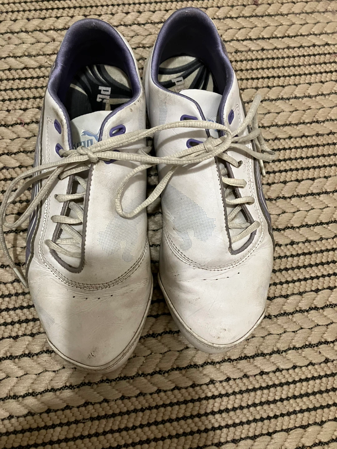 Puma White & Purple Running Shoes - photo 2