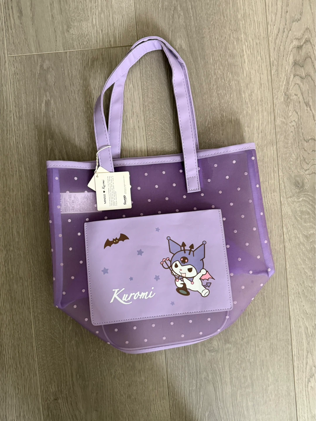 Miniso x Sanrio Kuromi Mesh Bag