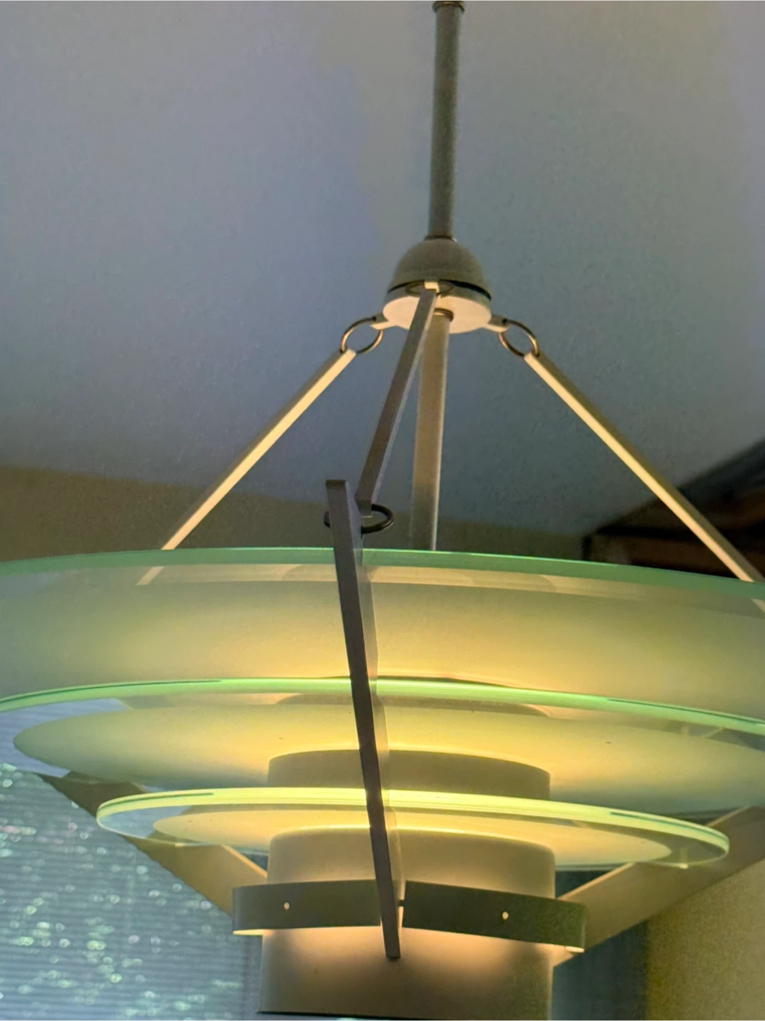 Vintage white 1986 Art Deco Lightolier. Made in Canada. - photo 4
