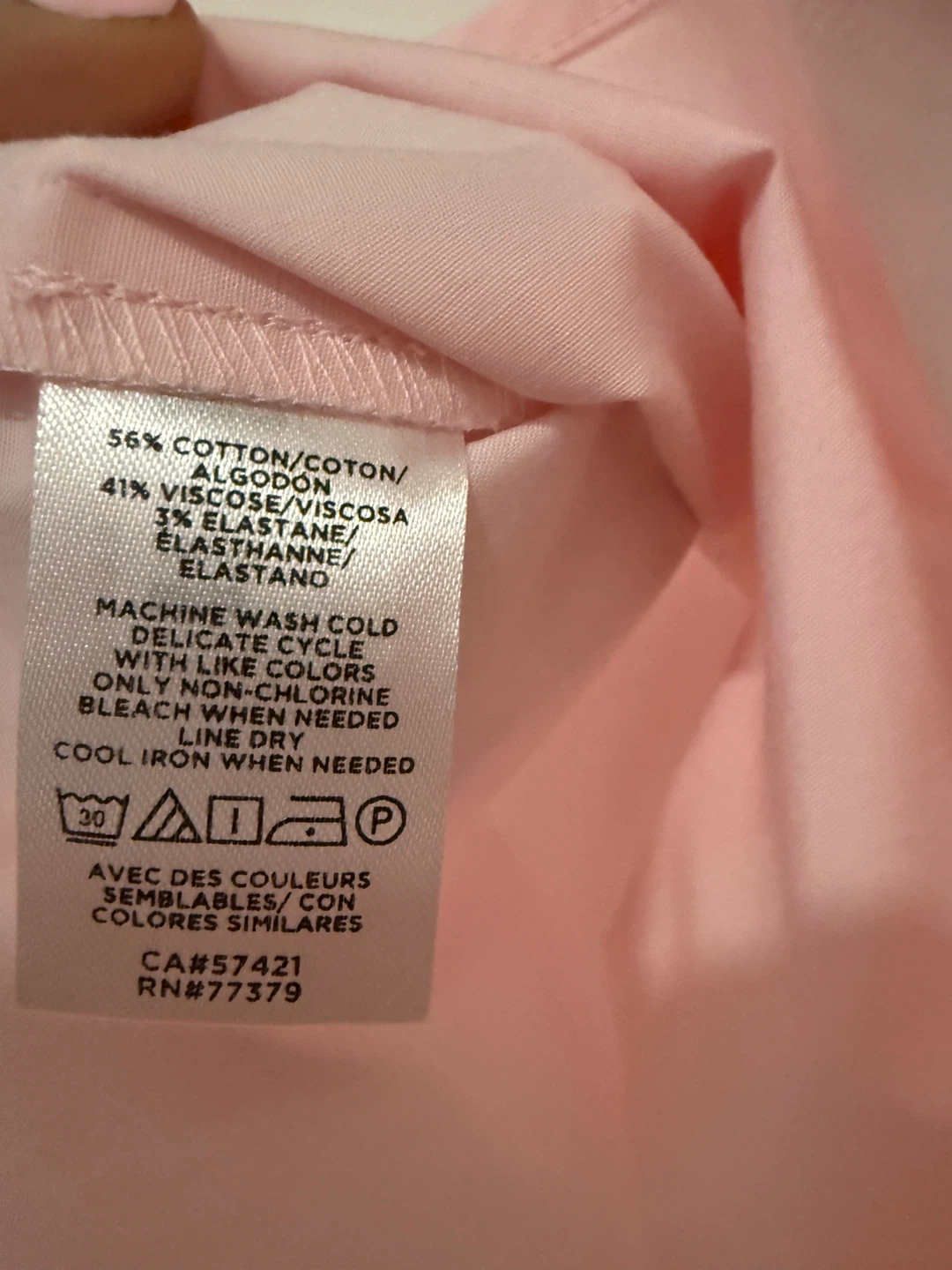 Ann Taylor Pink Sleeveless Button-Up Shirt Size S - photo 3