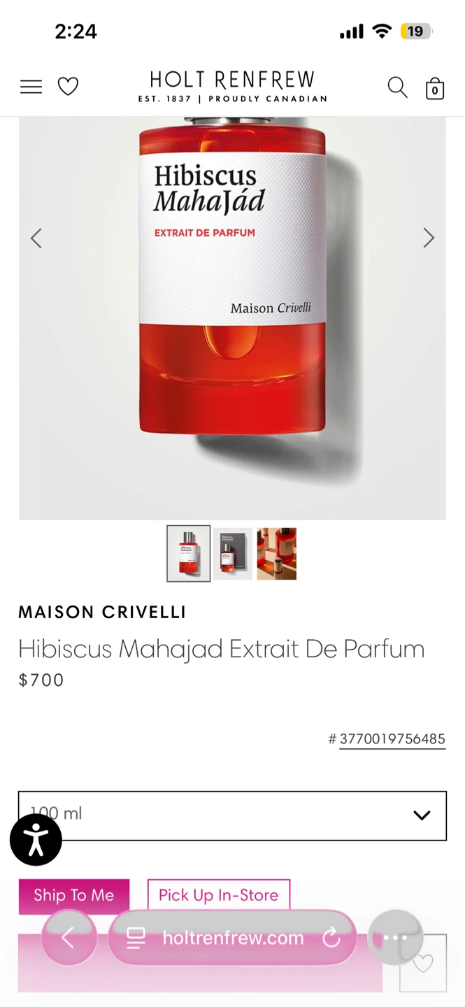 Maison Crivelli Hibiscus Mahajad Extrait De Parfum 100ml - photo 2
