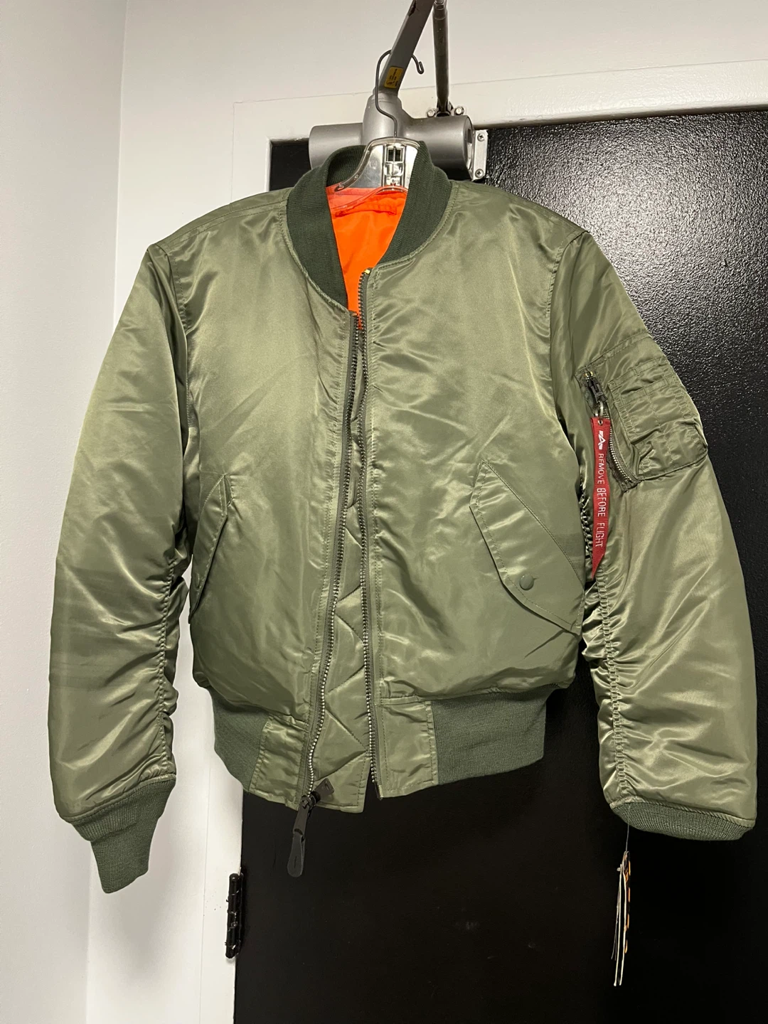 Alpha Industries MA-1 Flight Jacket Sage Green Size S