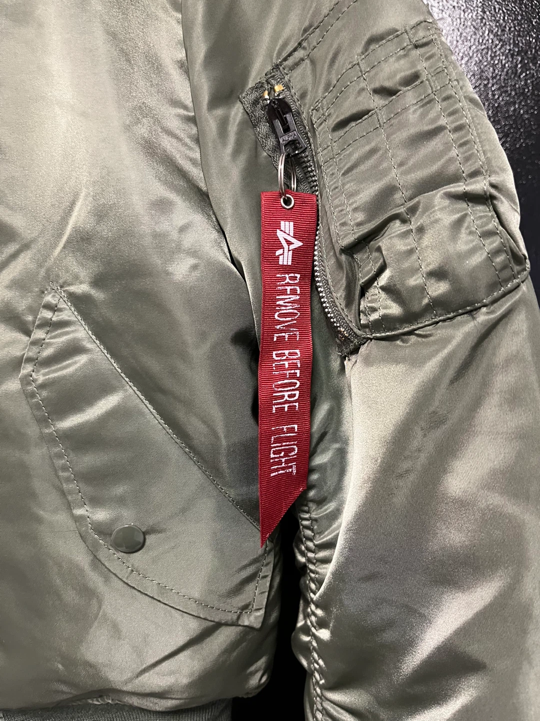 Alpha Industries MA-1 Flight Jacket Sage Green Size S - photo 4
