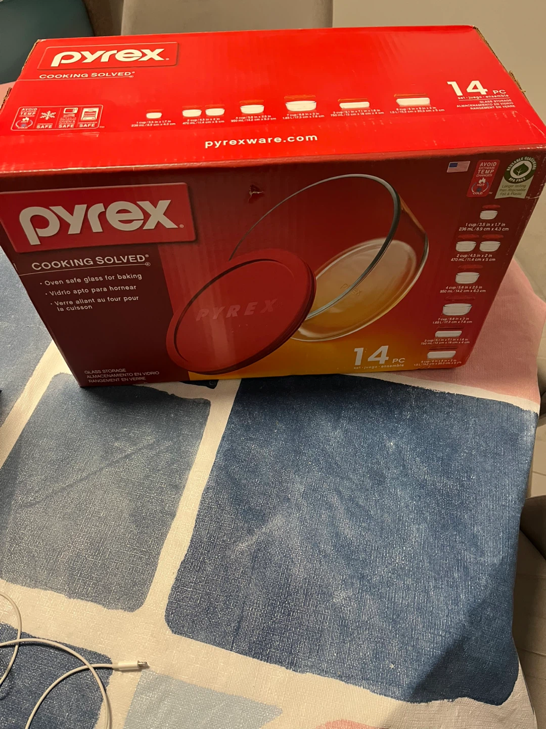 Pyrex 14-Piece Glass Storage Set