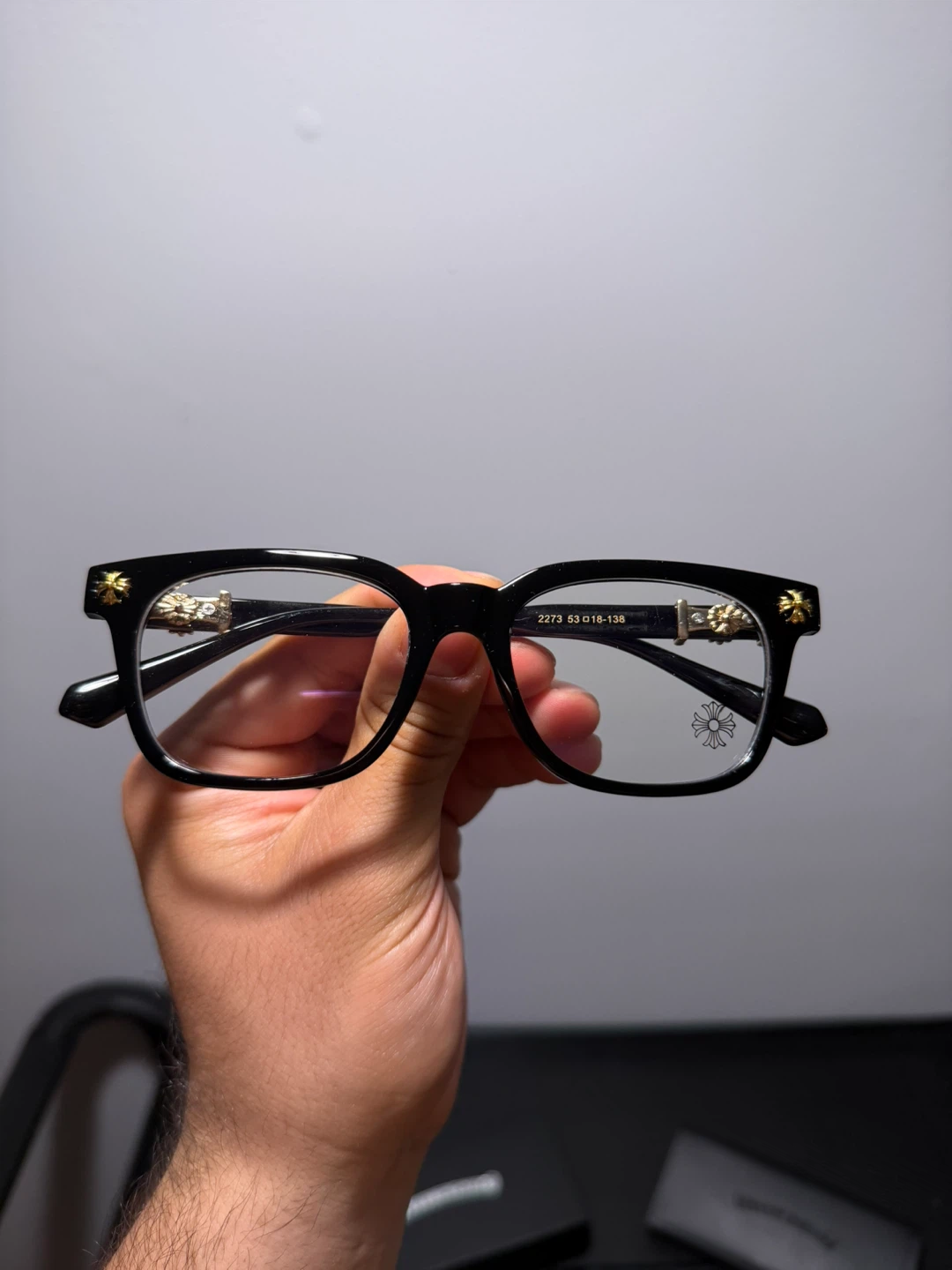 Chrome Hearts Glasses black on gold - photo 2