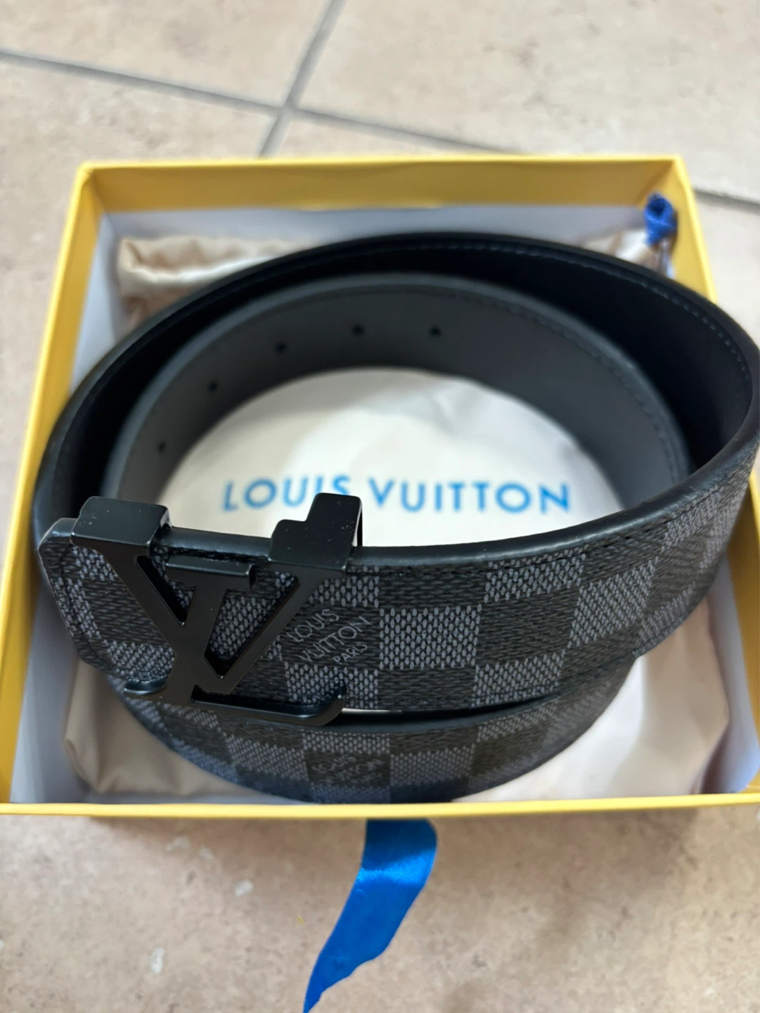 Louis Vuitton Damier Ebene Belt