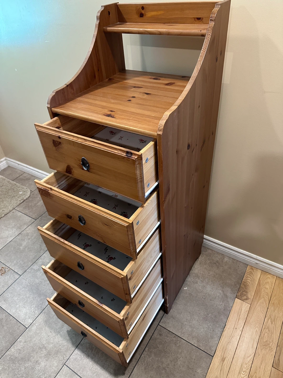 IKEA LEKSVIK Solid Pine 5-Drawer Chest (CAN DELIVER) - photo 5