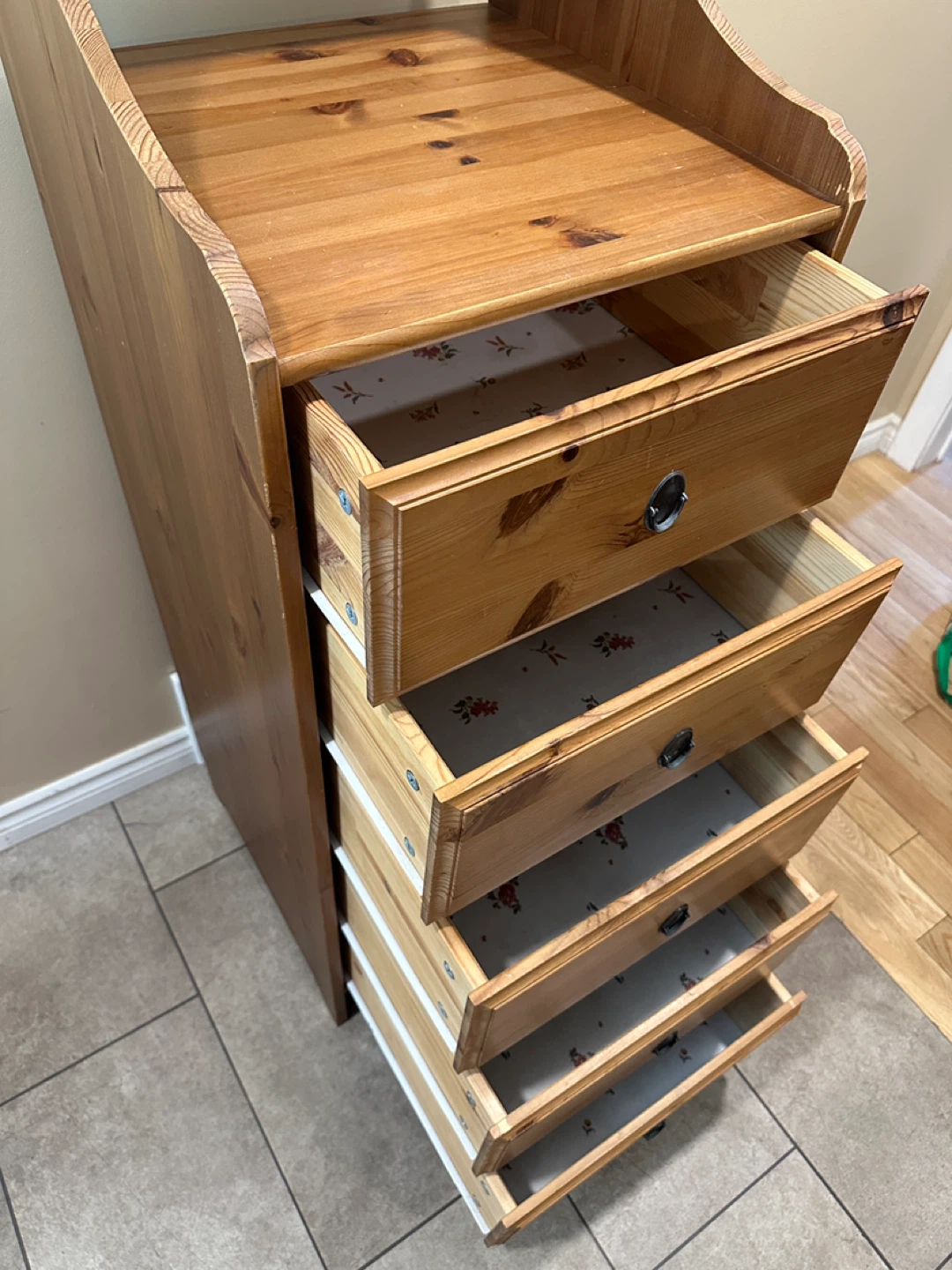 IKEA LEKSVIK Solid Pine 5-Drawer Chest (CAN DELIVER) - photo 4