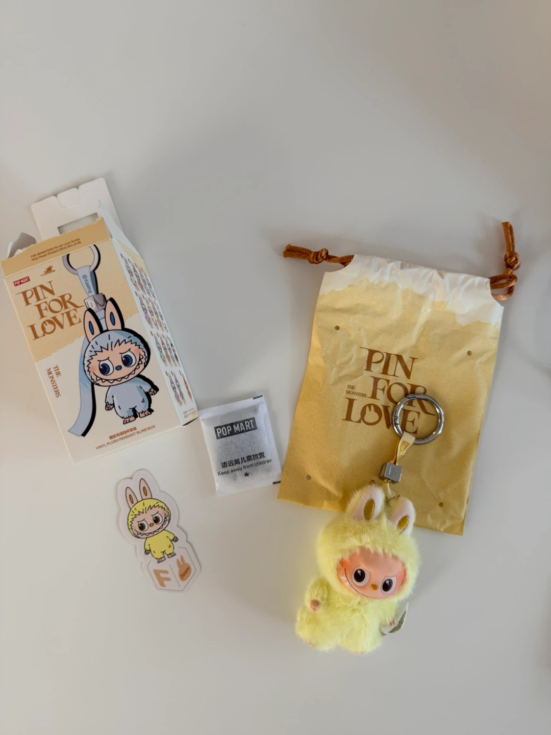 Popmart - Pin For Love The Monster Series Labubu “F”