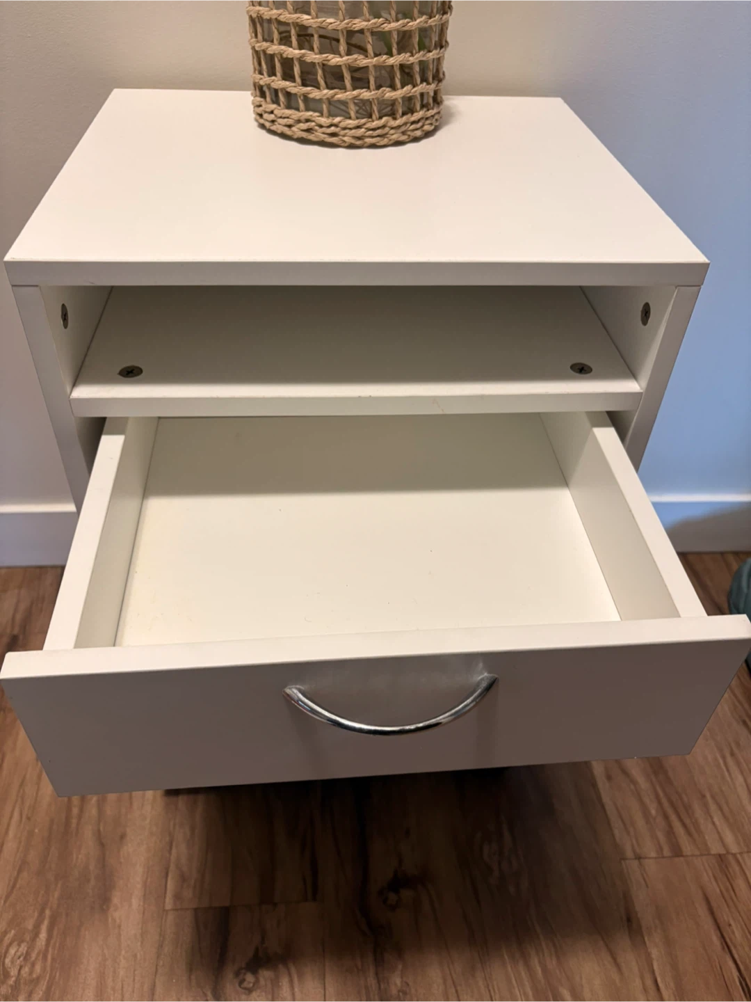 White 2-Drawer Filing Cabinet with Cabinet - photo 2