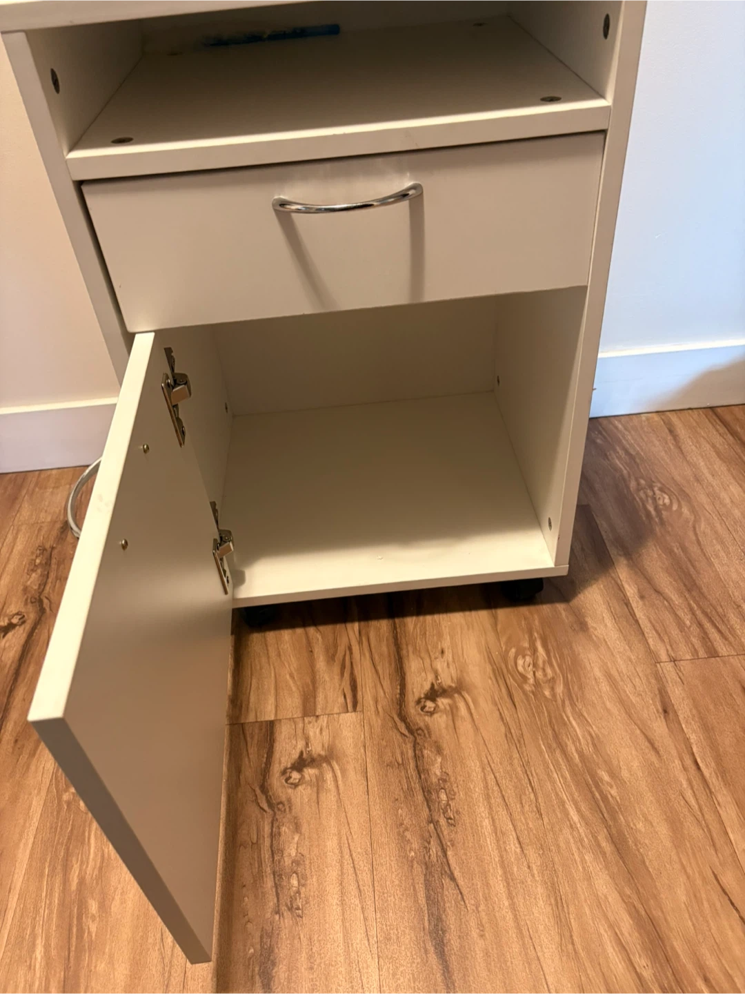 White 2-Drawer Filing Cabinet with Cabinet - photo 3