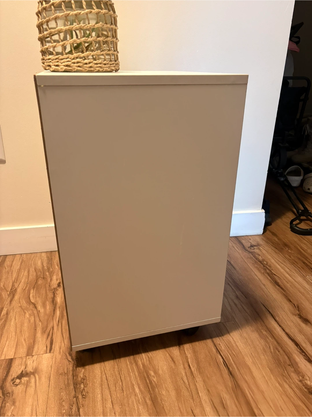 White 2-Drawer Filing Cabinet with Cabinet - photo 4