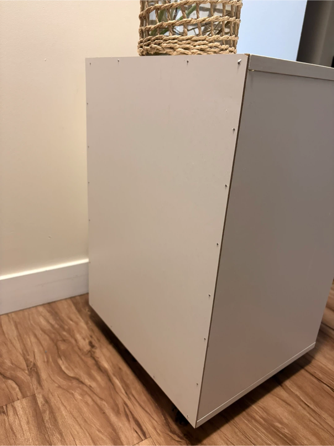 White 2-Drawer Filing Cabinet with Cabinet - photo 5
