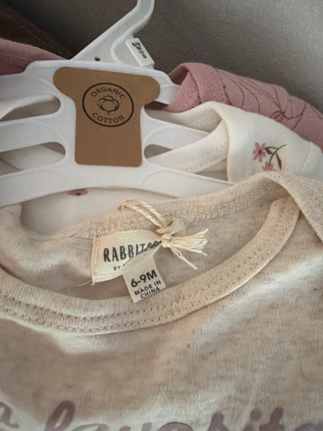 3 pcs Rabbits by Rylee + Cru Baby Bodysuits - 6-9 Months - photo 4