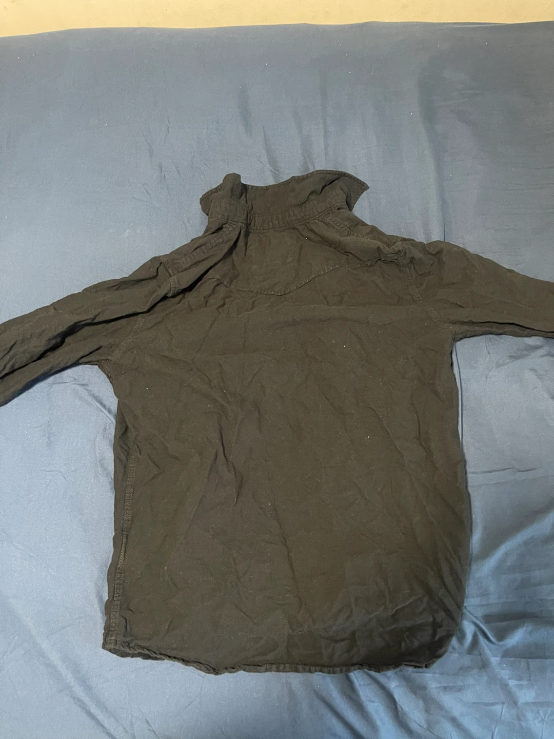 Black Long Sleeve Button-Up Shirt - photo 2