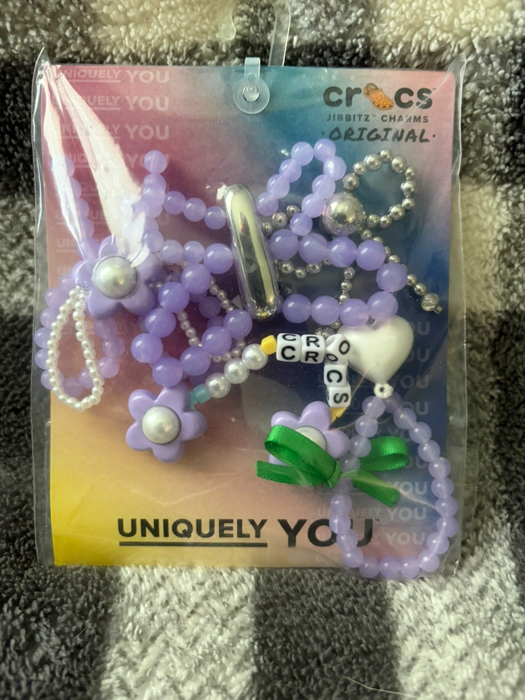 Crocs Jibbitz Charms - Purple Meta 5 Pack