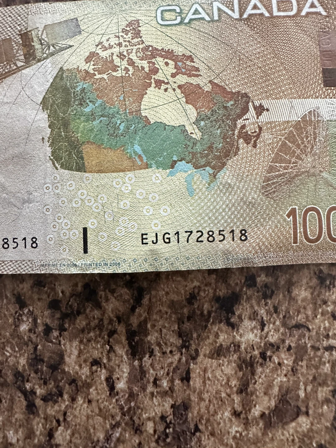Two $100 Canadian Bank Notes - photo 4