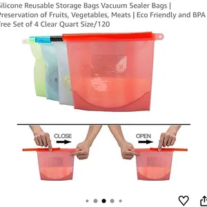 Fresh Productz Reusable Silicone Storage Bags