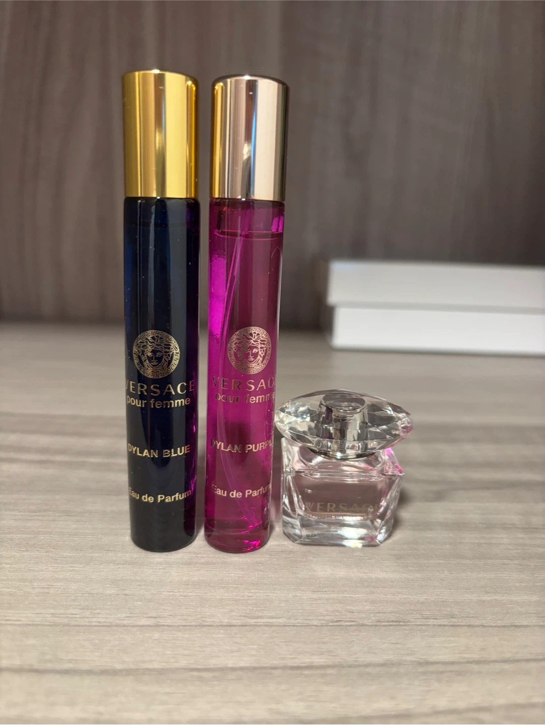 Versace Dylan Blue & Purple &bright crystal women perfume Set