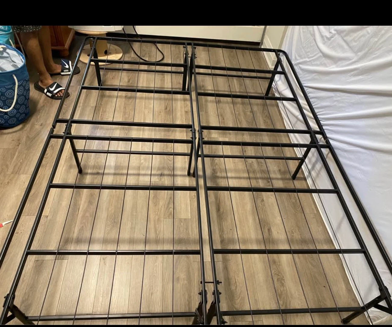 Used - Black Metal Bed Frame Base - photo 3