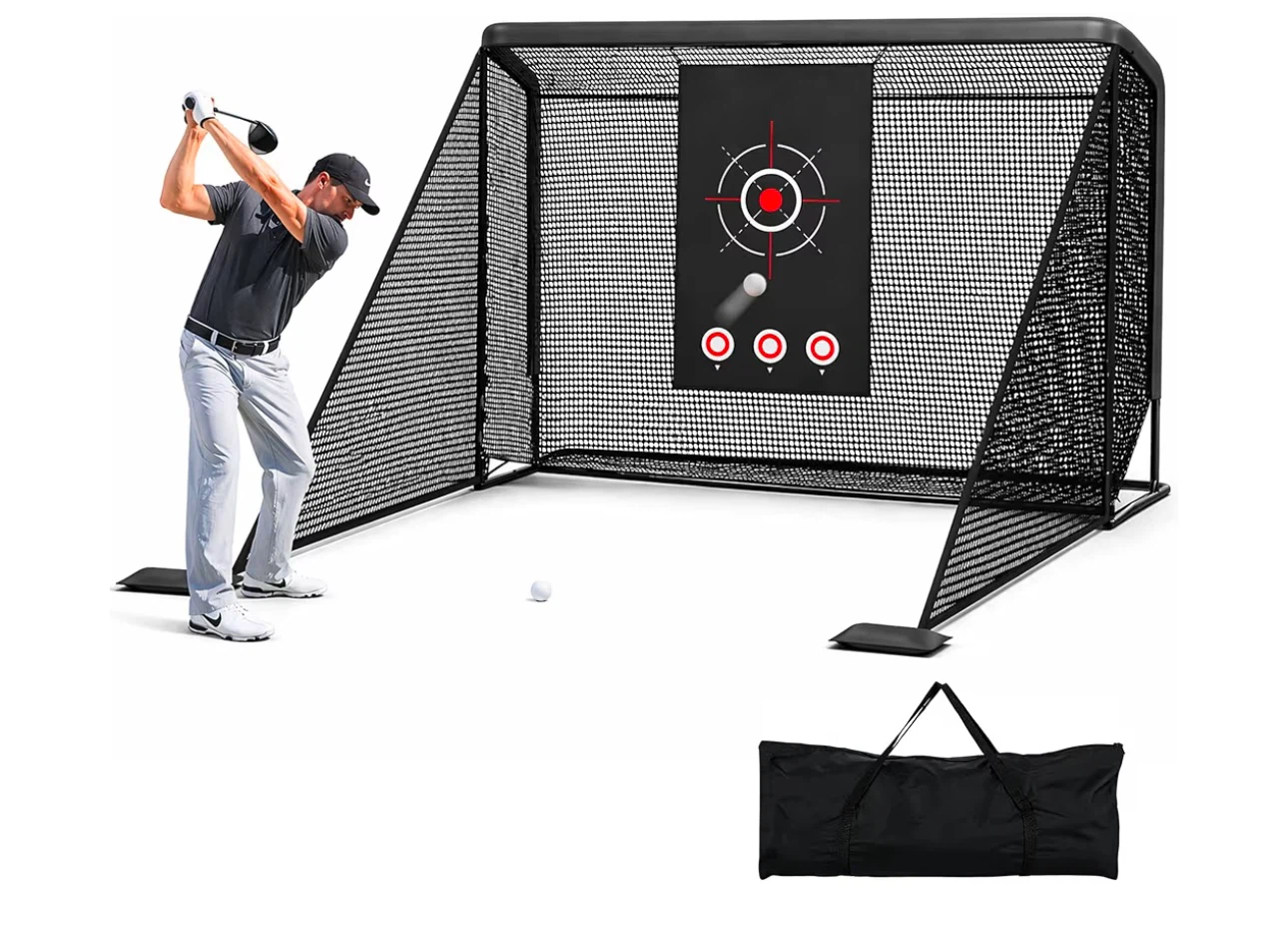 Golf Practice Net with Target