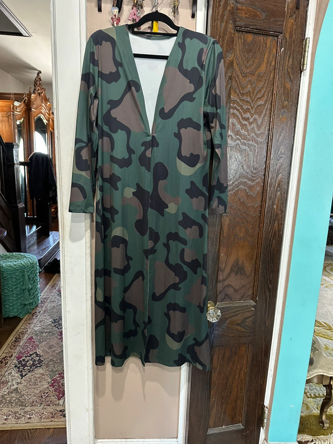 Two piece set with long sleeve cardigan and matching pants - photo 2