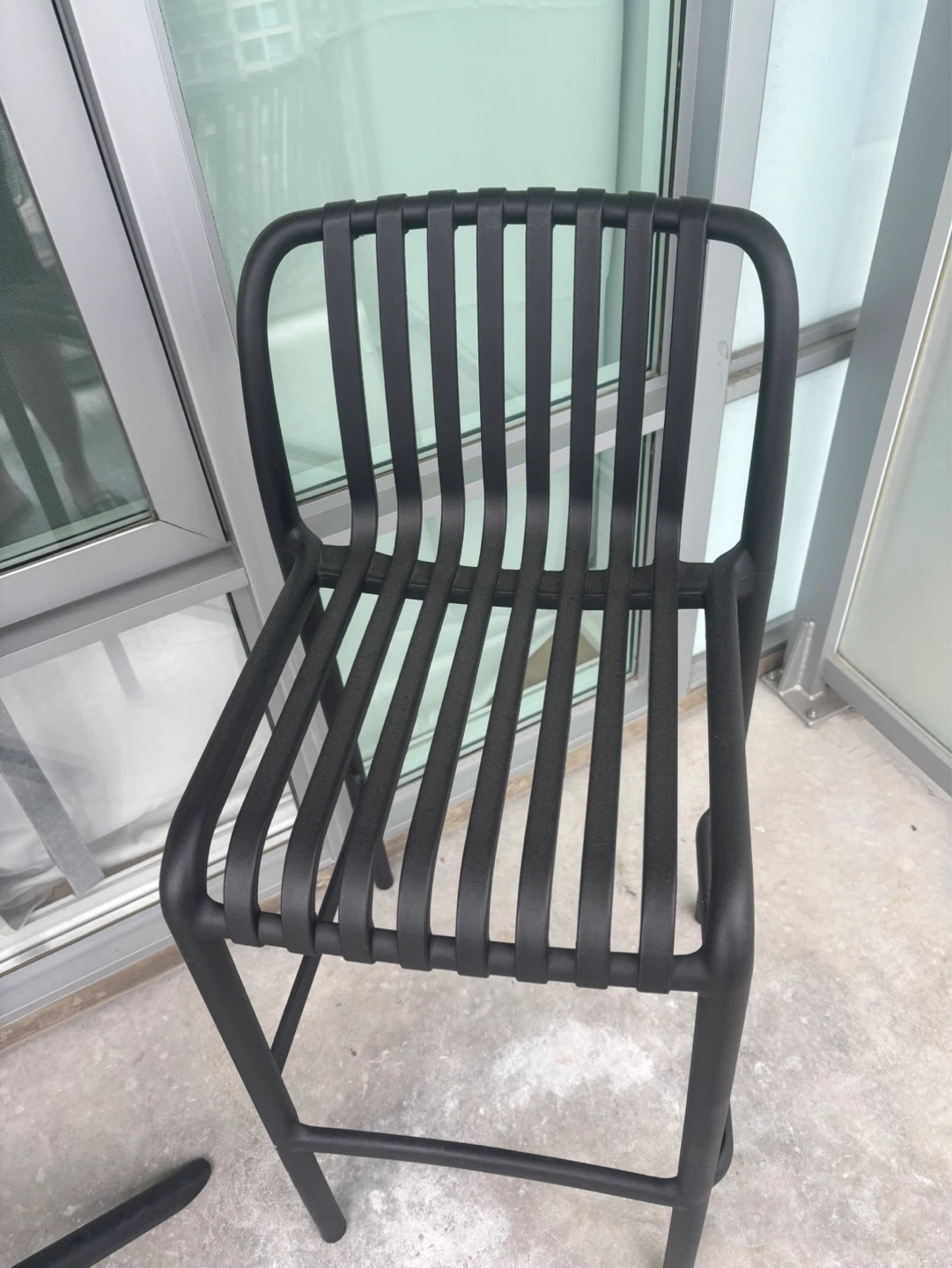 Black Bar Table and Two Chairs Set