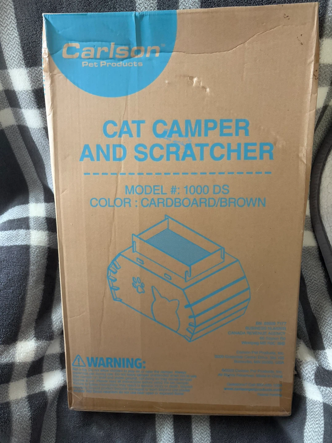 NIB! Carlson Pet Products Cat Camper and Scratcher 1000 DS