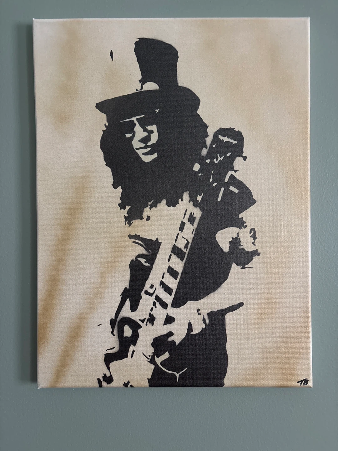 Canvas Art Print - Slash with Guitar