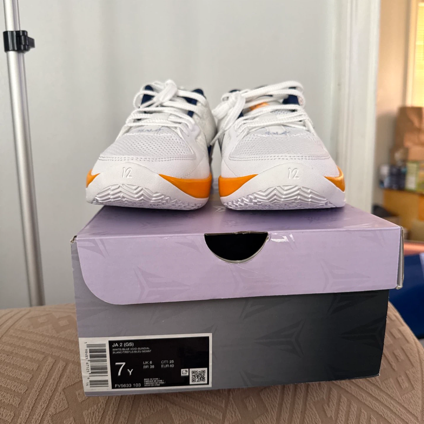 Nike Kobe 6 Protro '12 AM' White Orange Basketball Shoes - photo 3