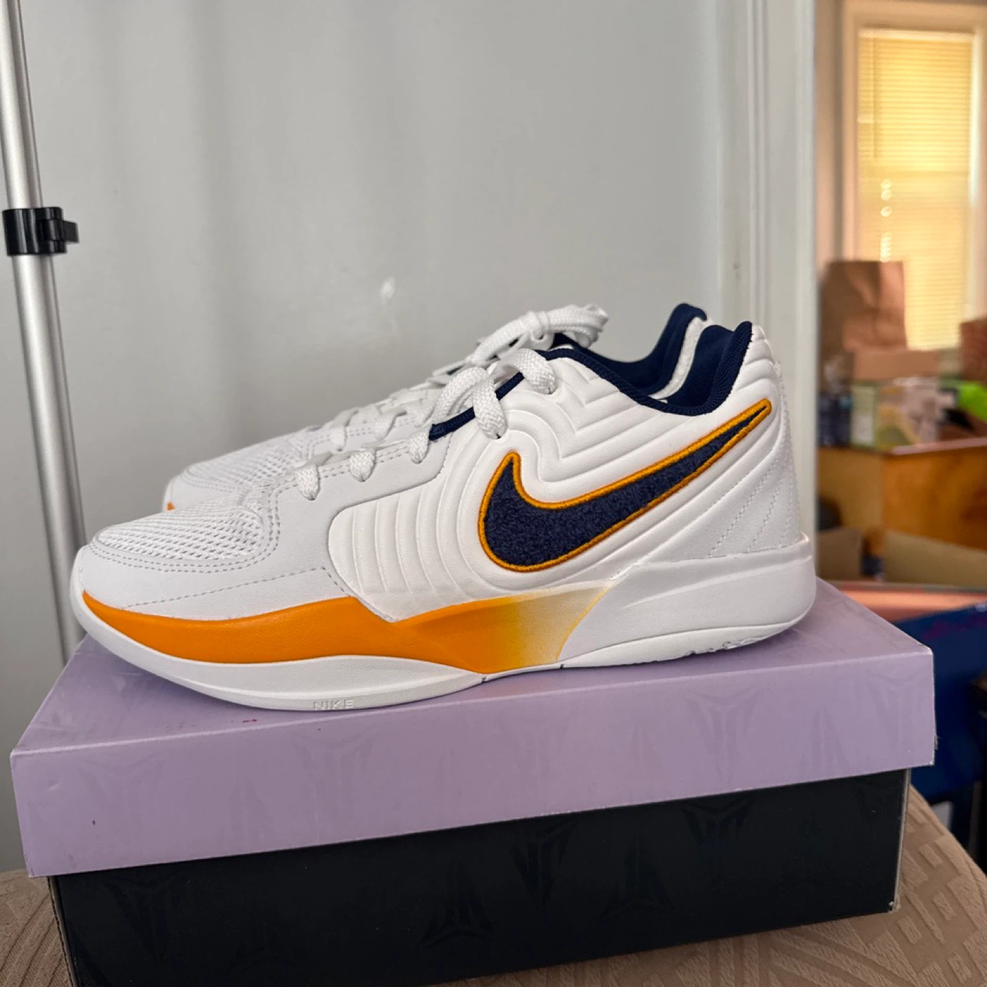 Nike Kobe 6 Protro '12 AM' White Orange Basketball Shoes