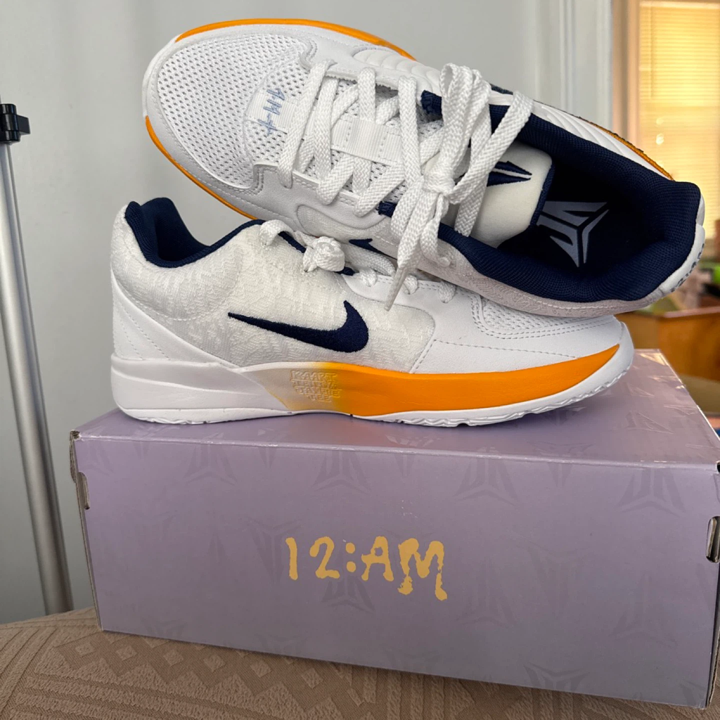 Nike Kobe 6 Protro '12 AM' White Orange Basketball Shoes - photo 5