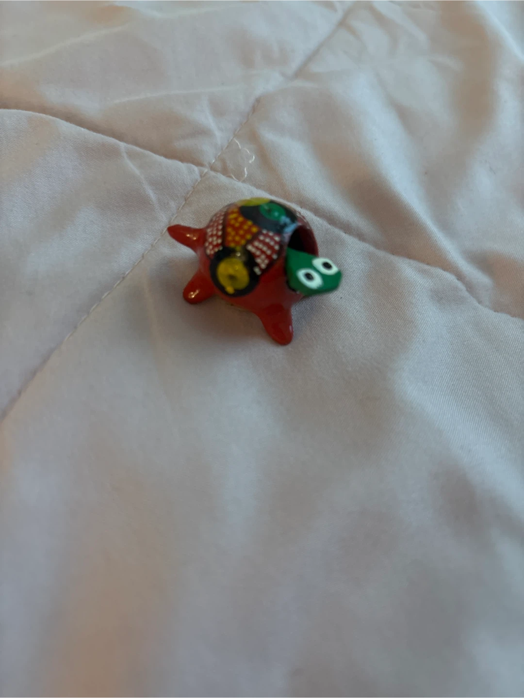 Hand-painted Ceramic Turtle Figurine