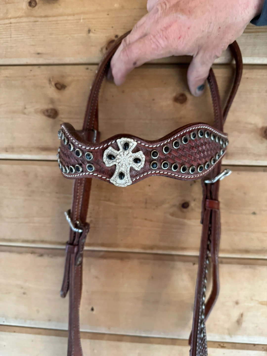 Western Horse Bridle and Breast Collar Set - photo 2