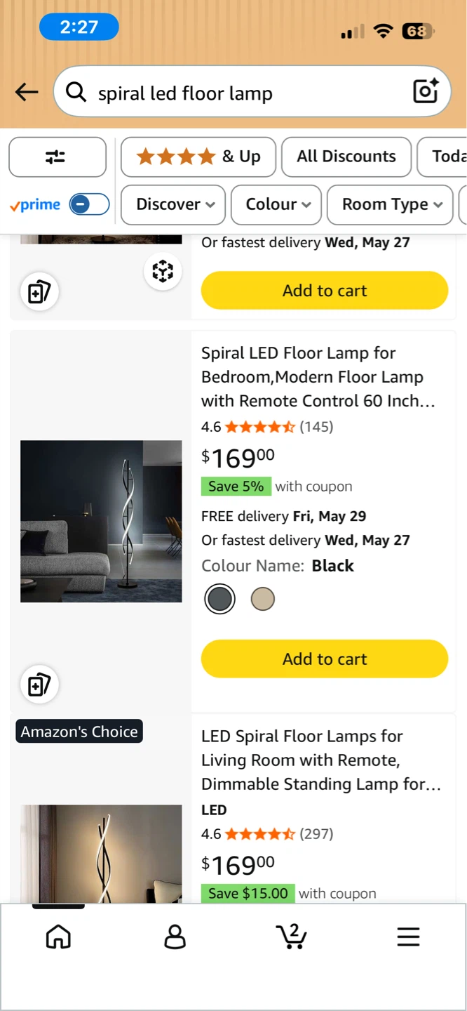 Spiral LED Floor Lamp - photo 2