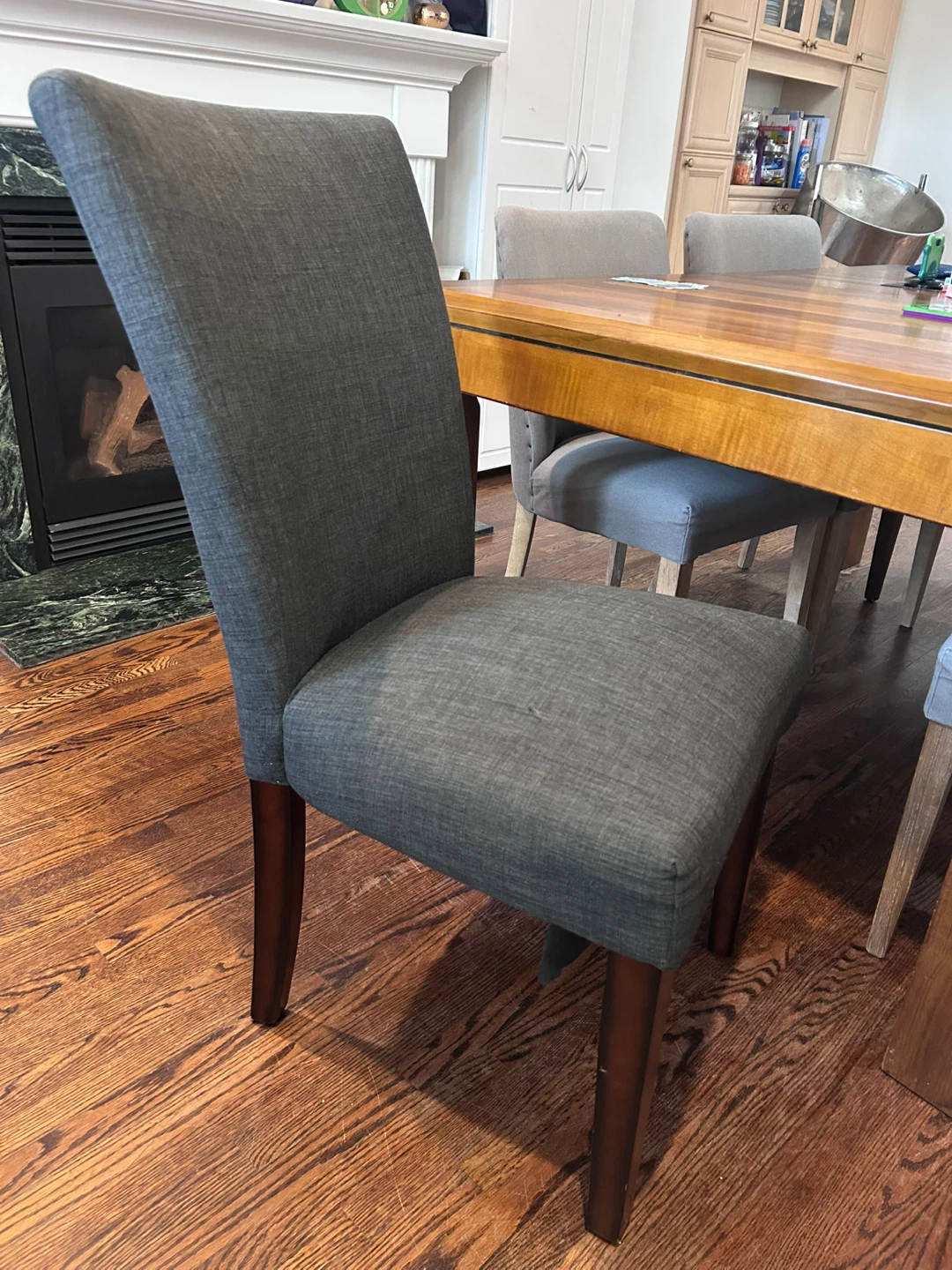 Grey Upholstered Dining Chair (x6)