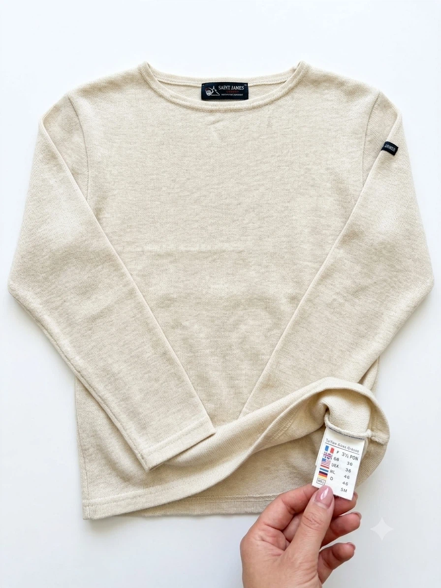 Authentic Saint James Knit Sweater / Long Sleeve - Size 36 - photo 2