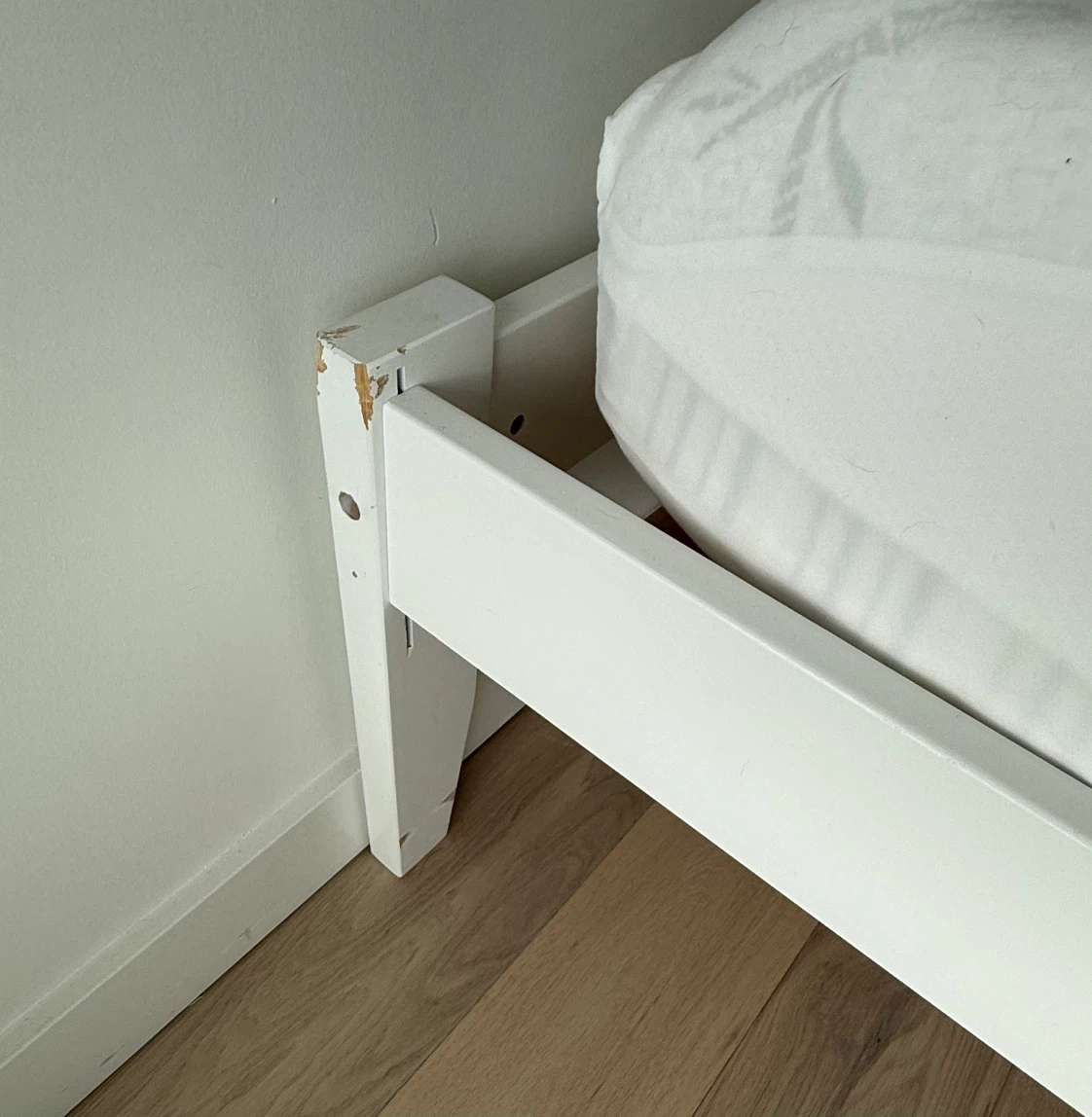 White Double Bed Frame w/trundle - photo 5