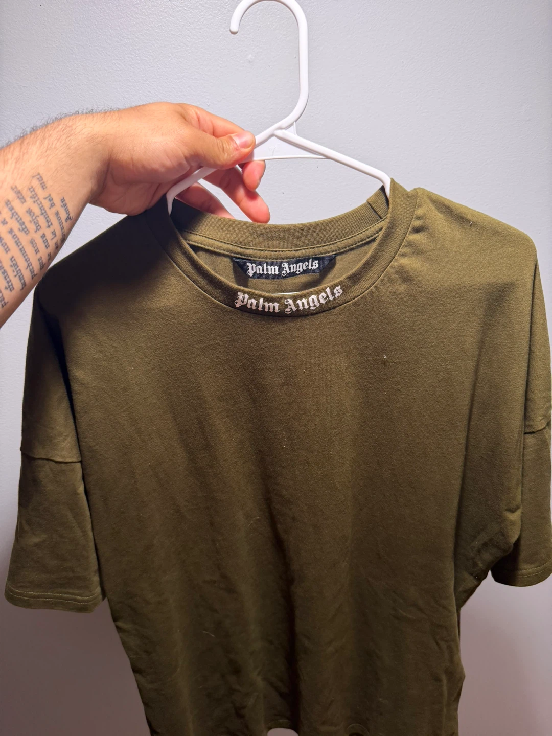 Palm Angels T-Shirt Olive Green