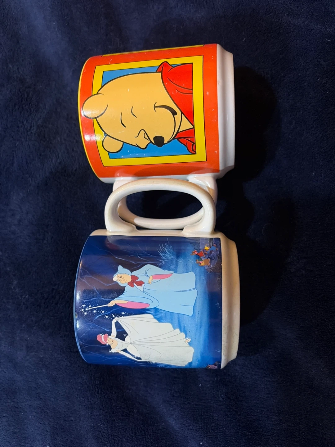 Disney Character Mugs - Winnie the Pooh & Cinderella