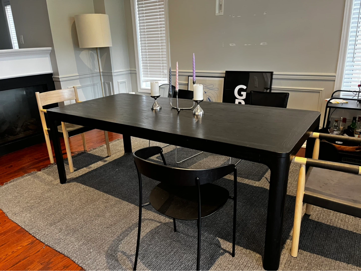 ELTE Mkt Black Dining Table